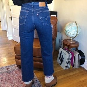 LEVI’S Ribcage Straight jeans - dark wash